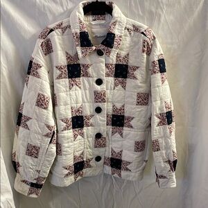 Madewell Star Patterned Quilted Patchwork Jacket
